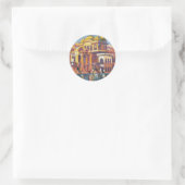 Sticker Rond Muttra Mathura vintage Inde (Sac)