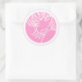 Sticker Rond muuhh - mignon anime - kawaii >_< rose (Sac)