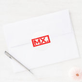 Sticker Rond Mx. Tampon (Enveloppe)