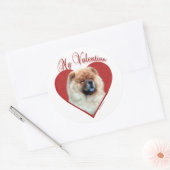 Sticker Rond My Chow Chow Valentine (Enveloppe)