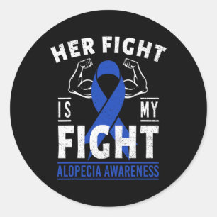 Sticker Rond My Fight Alopecia