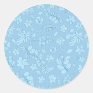 Sticker Rond My Flower Design 7