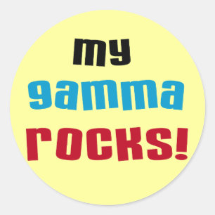 Sticker Rond My Gamma Rocks T-shirts et cadeaux