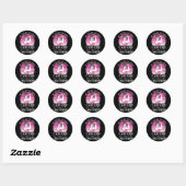 Sticker Rond My Last Day of Chemo Breast Cancer Chimiotherapy S (Feuille)