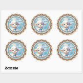 Sticker Rond My Little Lamb (Feuille)