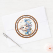 Sticker Rond My Little Lamb (Enveloppe)