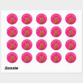 Sticker Rond My Monthly Hapiness magic rabbit (Feuille)