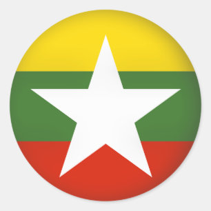 Sticker Rond Myanmar rond