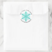 Sticker Rond Myasthenia Gravis No 2 l'autocollant Same Snowflak (Sac)