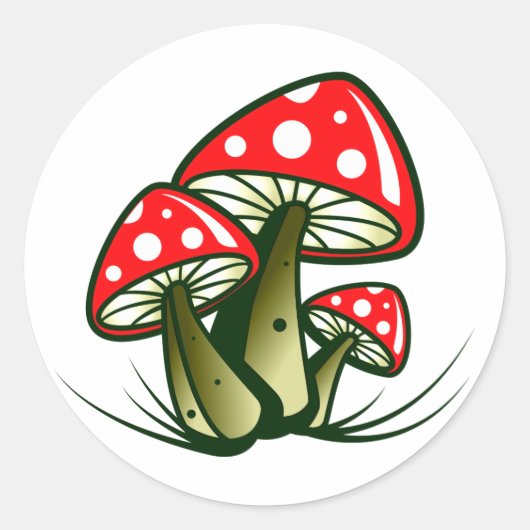 Sticker Rond Mycoses (Devant)