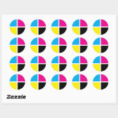 Sticker Rond mye (Feuille)