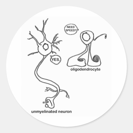 Sticker Rond Myelin Pusher (Devant)