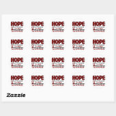Sticker Rond Myélome multiple HOPE 1 (Feuille)