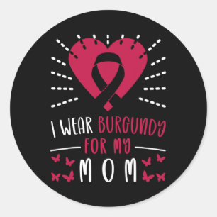 Sticker Rond Myélome Multiple Sensibilisation Je Porte La Bourg