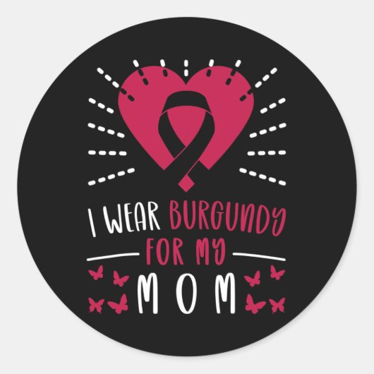 Sticker Rond Myélome Multiple Sensibilisation Je Porte La Bourg (Devant)