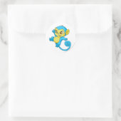 Sticker Rond Mynci Blue (Sac)
