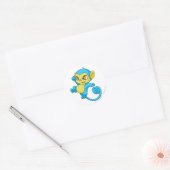 Sticker Rond Mynci Blue (Enveloppe)