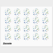 Sticker Rond Myrtille Sauvage (Feuille)