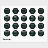 Sticker Rond Myrtle Beach Shark (Feuille)