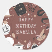 Sticker Rond Mysstal Fortune Teller Anniversaire (Devant)
