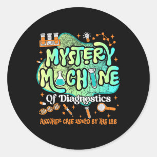 Sticker Rond Mystery Machine Of Diagnostics Lab Week 2025 Med L