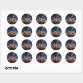 Sticker Rond Mystic Mountain dans l'espace NASA (Feuille)