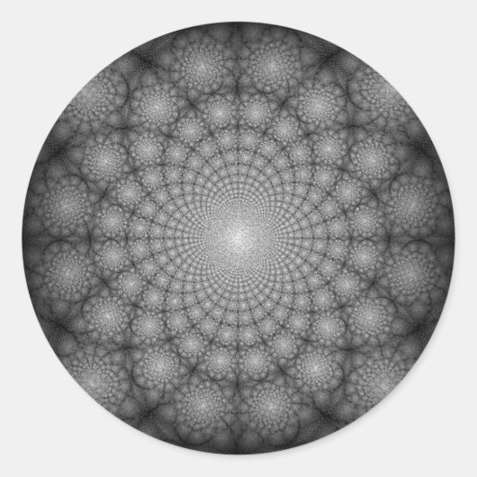 Sticker Rond Mystical Starry Night Floral Garden Circles (Devant)