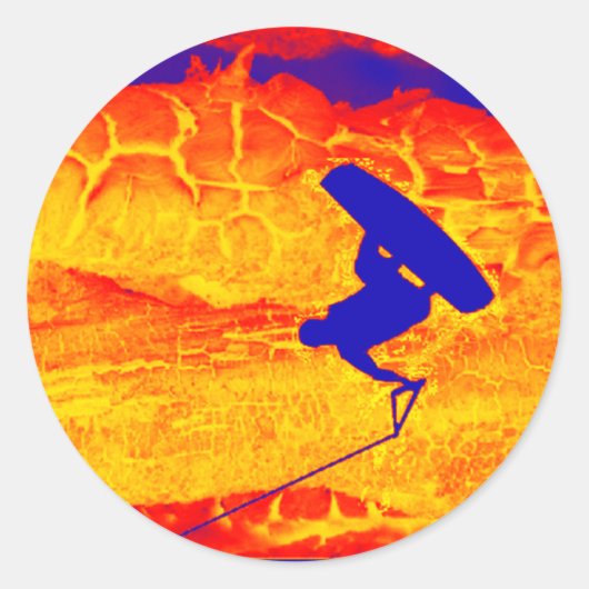 Sticker Rond Mystique Wakeboard (Devant)