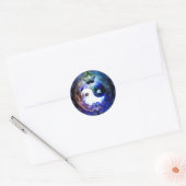 Sticker Rond Mystique Yin Yang, (Enveloppe)