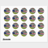 Sticker Rond N Scale Model Train Village (Feuille)