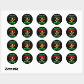 Sticker Rond Nacho Average Bowler Cinco De Mayo Bowling Mexicai (Feuille)