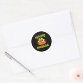 Sticker Rond Nacho Average Morgan Funny Birthday Personalized N (Enveloppe)