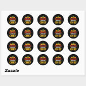 Sticker Rond Nacho Chef Moyenne Cinco De Mayo (Feuille)