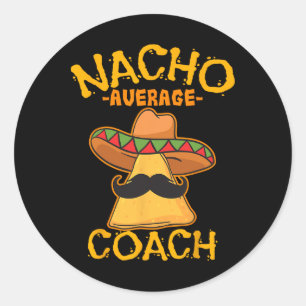 Sticker Rond Nacho Entraîneur Moyen Entraîneur Mexicain Cin
