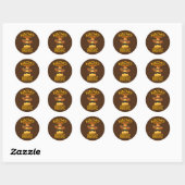 Sticker Rond Nacho Moyenne Adjointe Vice-Enseignante principale (Feuille)