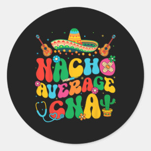 Sticker Rond Nacho Moyenne Cinco De Mayo Fiesta Mexique