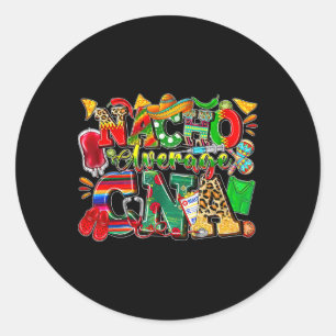 Sticker Rond Nacho Moyenne Cna Certifié Infirmière Istant Cinco