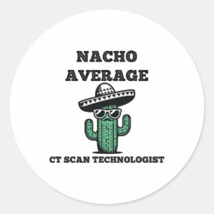 Sticker Rond Nacho Moyenne Technologue en numérisation Ct Mexic
