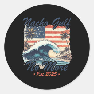 Sticker Rond Nacho No More golfe des États-Unis d'Amérique Est