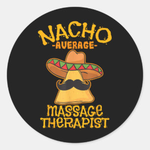 Sticker Rond Nacho Thérapeute Mage Moyenne Meuse Cinco De Mayo 