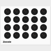 Sticker Rond Nagano Snowboard  (Feuille)
