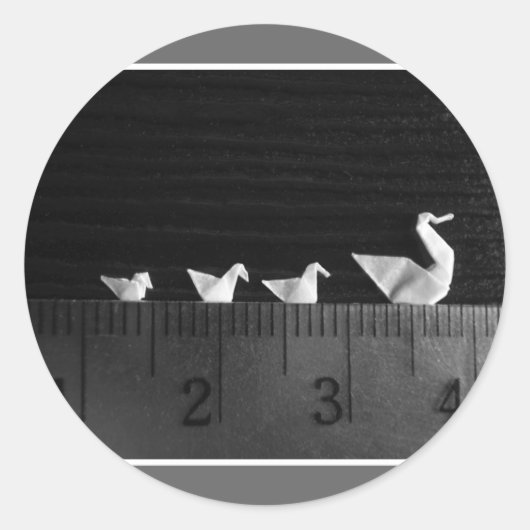 Sticker Rond Nage en famille de 3 cm (Devant)