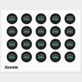 Sticker Rond Nage - Faites chaque tour compte (Feuille)