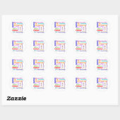 Sticker Rond Nage Partout (Feuille)