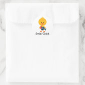 Sticker Rond Nager Chick (Sac)