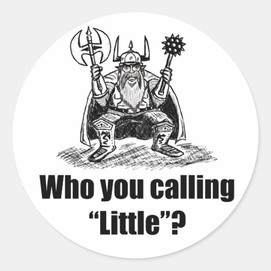 Sticker Rond Nain-BW (Devant)