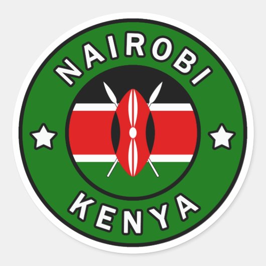 Sticker Rond Nairobi Kenya (Devant)