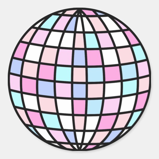 Sticker Rond Naissance de Neon Super Disco (Devant)