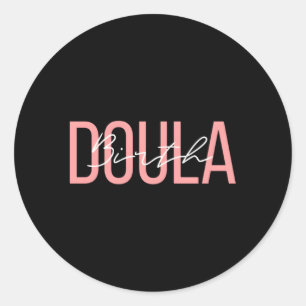 Sticker Rond Naissance Doula Travailleuse à la naissance
