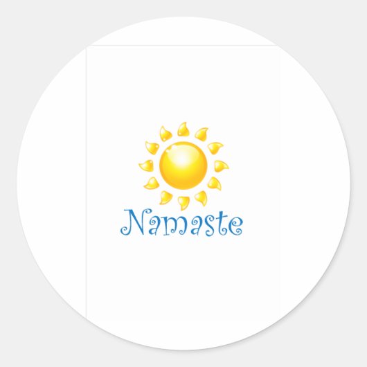 Sticker Rond namaste (Devant)